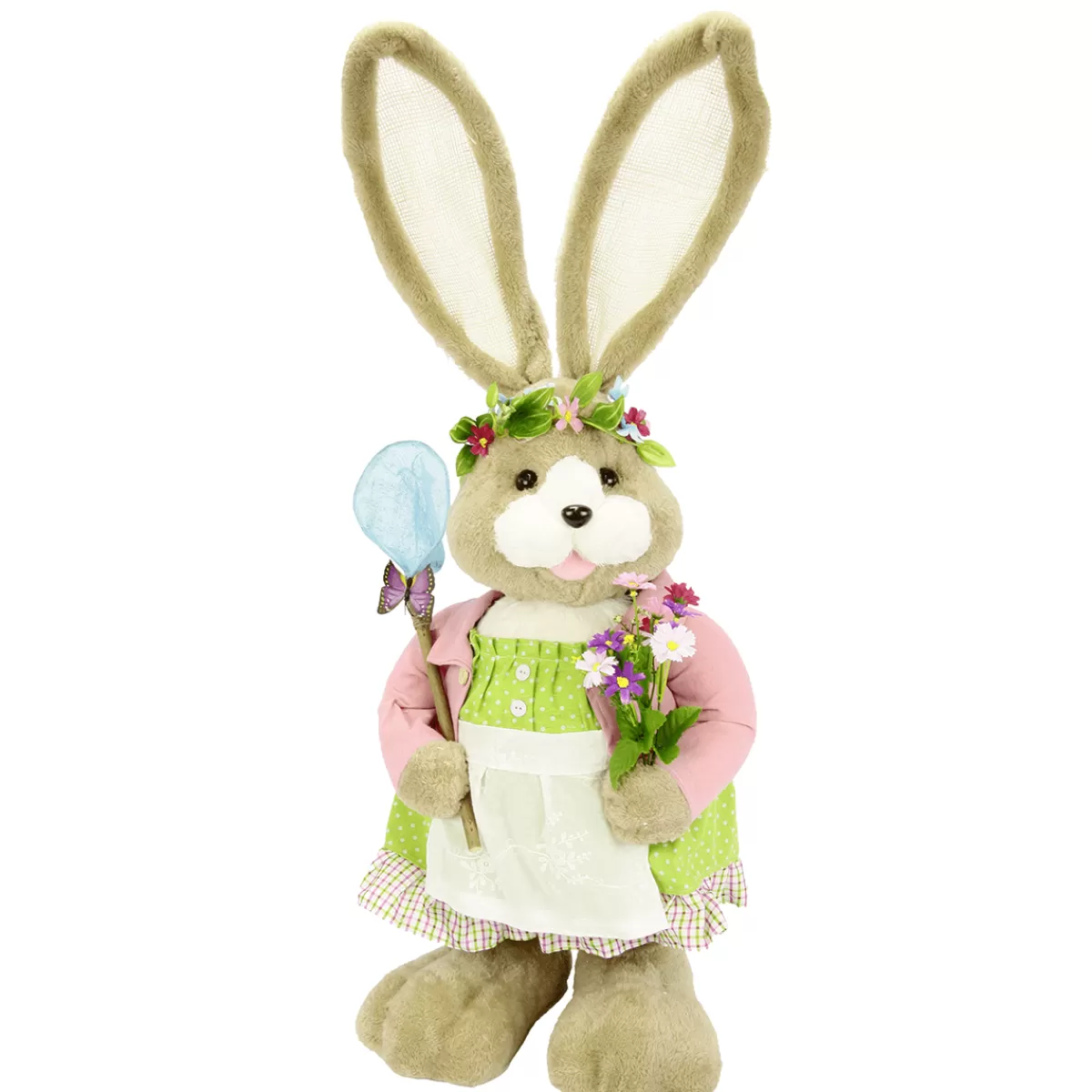 Online DecoWoerner XXL Plüsch Osterhase Mit Blumen 92 Cm rosa